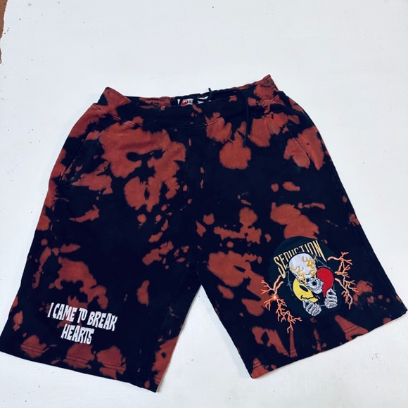 Men IRO-OCHI Break Hearts Sweat Shorts Tie Dye Size 3X - Picture 8 of 9